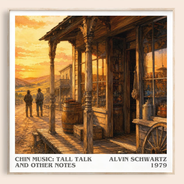 Chin Music: Tall Talk And Other Notes Literary Art Print – A. Schwartz