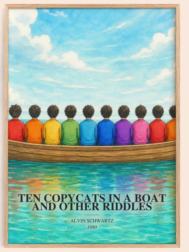 Ten Copycats In A Boat And Other Riddles Book Watercolour