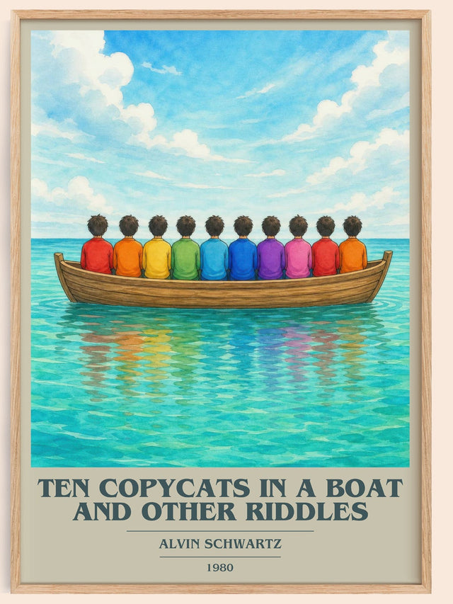 Ten Copycats In A Boat And Other Riddles Book Cover Poster – A.