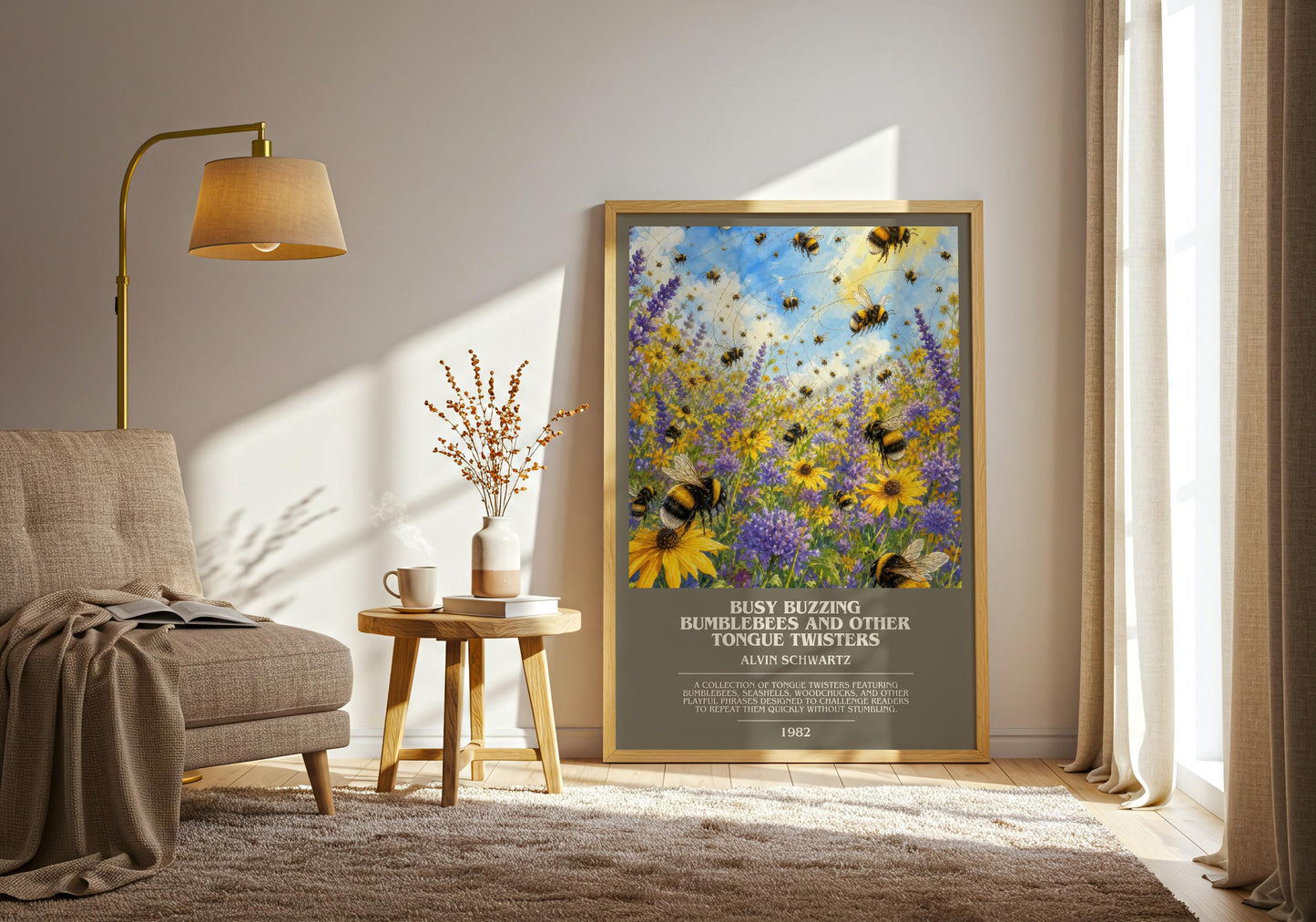 Busy Buzzing Bumblebees And Other Tongue Twisters Bookish Wall Art –
