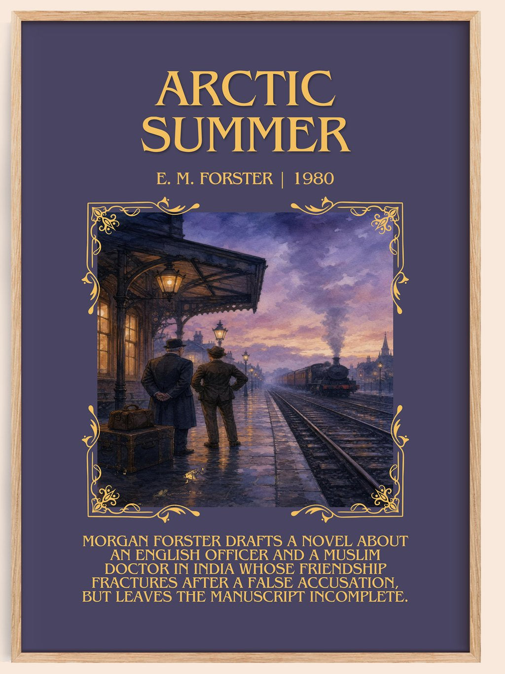 Arctic Summer Minimalist Book Poster by E. M. Forster – book poster