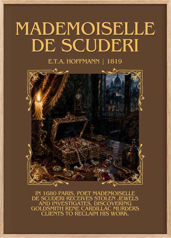 Mademoiselle De Scudéri Minimalist Book Poster by E.T.A. Hoffmann