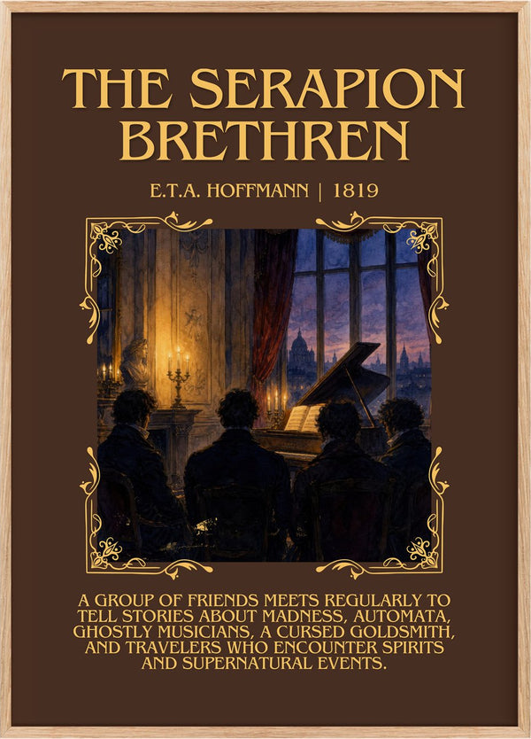 The Serapion Brethren Minimalist Book Poster by E.T.A. Hoffmann