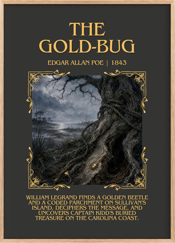 The Gold-Bug Minimalist Book Poster by Edgar Allan Poe