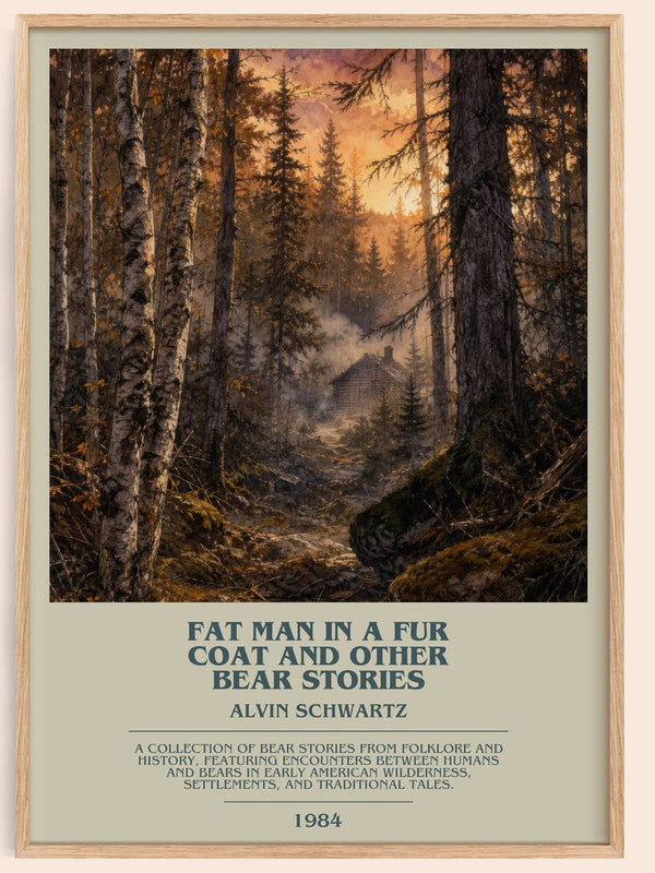 Fat Man In A Fur Coat And Other Bear Stories Bookish Wall Art – A.