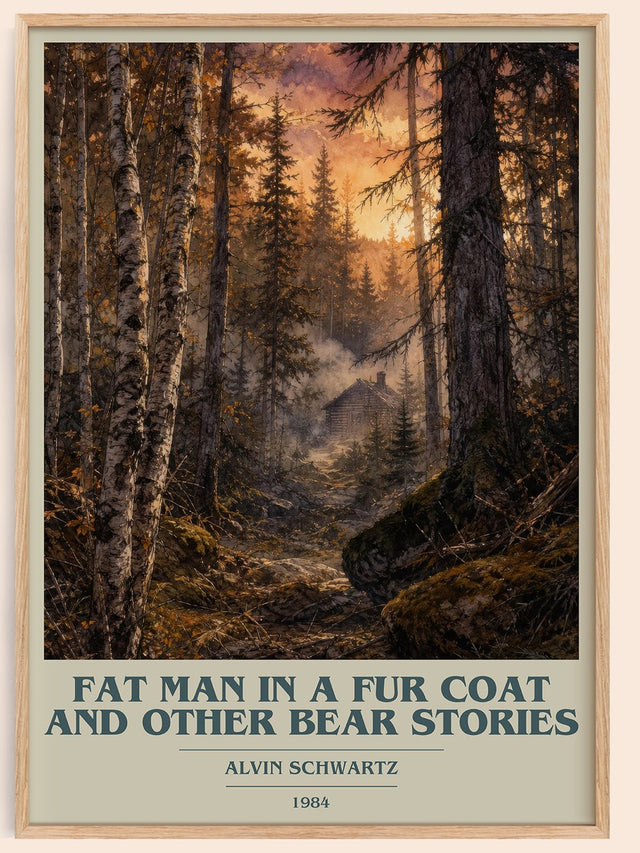 Fat Man In A Fur Coat And Other Bear Stories Book Cover Poster – A.