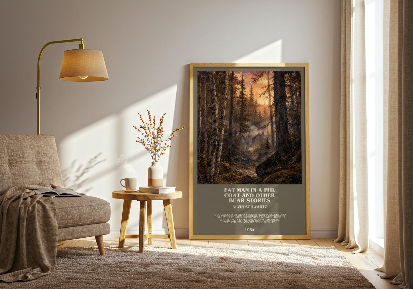 Fat Man In A Fur Coat And Other Bear Stories Bookish Wall Art – A.
