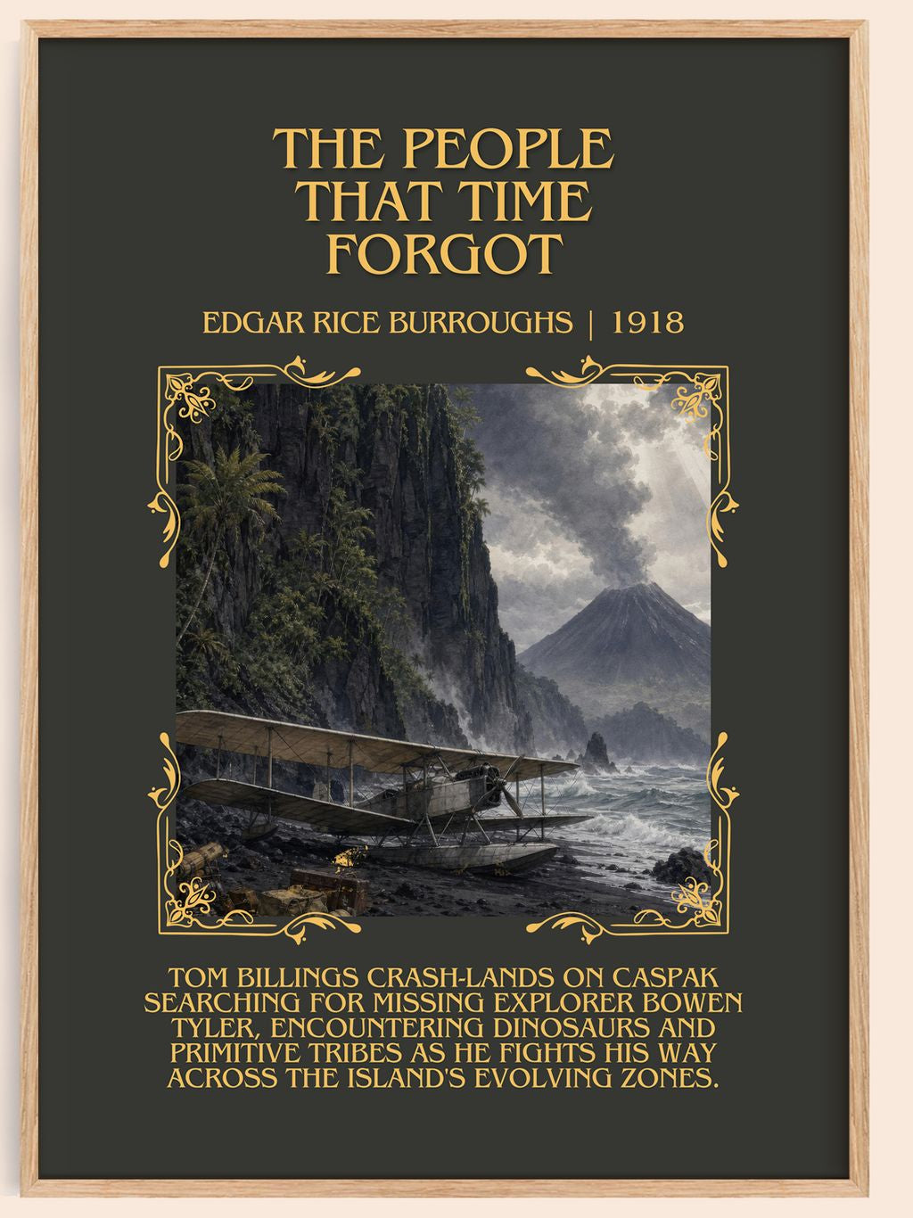 People That Time Forgot Minimalist Book Poster by Edgar Rice Burroughs – book poster