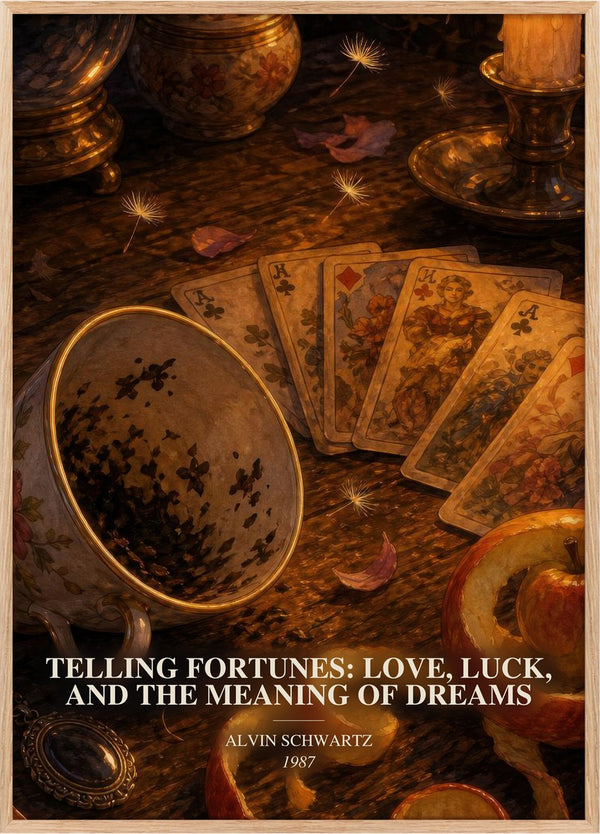 Telling Fortunes: Love, Luck, And The Meaning Of Dreams Book Watercolour Illustration by Alvin Schwartz