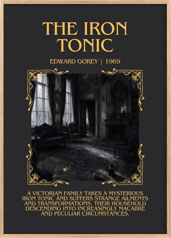 The Iron Tonic Minimalist Book Poster by Edward Gorey
