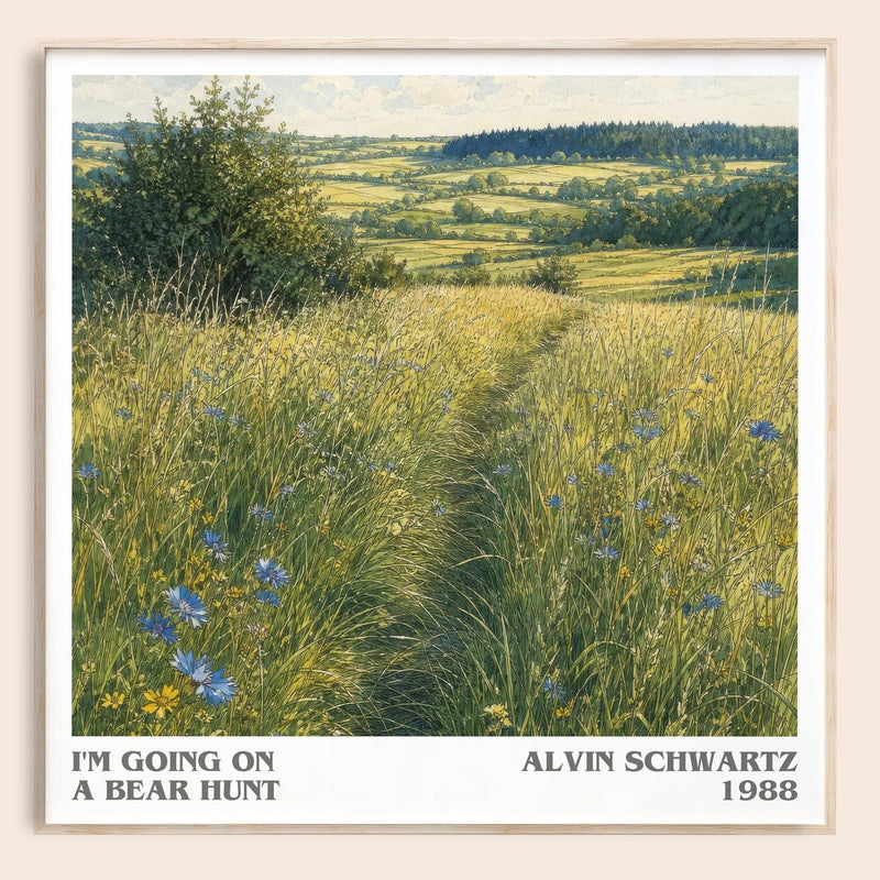 I'M Going On A Bear Hunt Literary Art Print by Alvin Schwartz