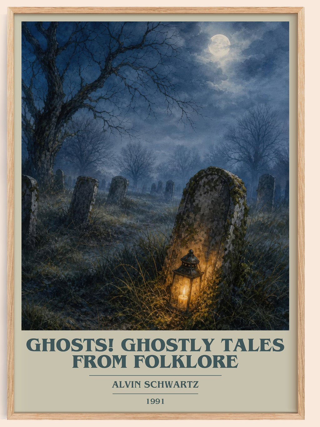 Ghosts! Ghostly Tales From Folklore Book Cover Poster by A. Schwartz