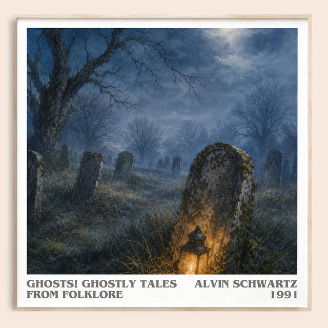 Ghosts! Ghostly Tales From Folklore Literary Art Print by A. Schwartz