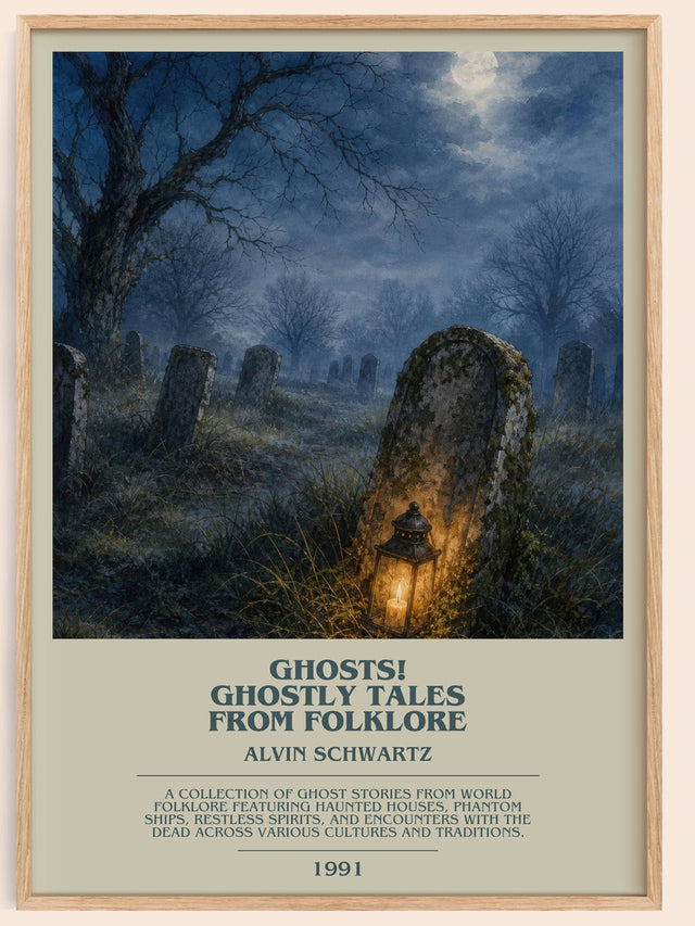 Ghosts! Ghostly Tales From Folklore Bookish Wall Art by Alvin Schwartz