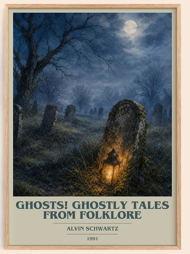 Ghosts! Ghostly Tales From Folklore Book Cover Poster by A. Schwartz