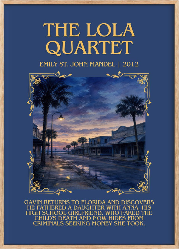The Lola Quartet Minimalist Book Poster by Emily St. John Mandel
