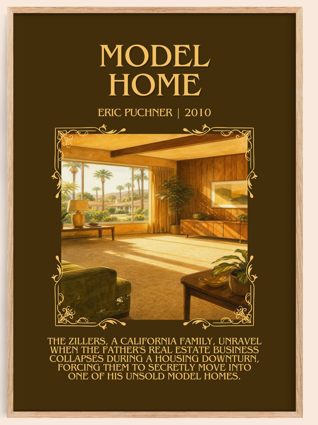 Model Home Minimalist Book Poster by Eric Puchner – book poster