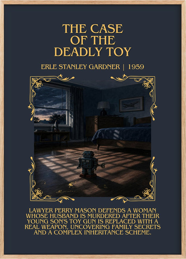 Case Of The Deadly Toy Minimalist Book Poster by Erle Stanley Gardner