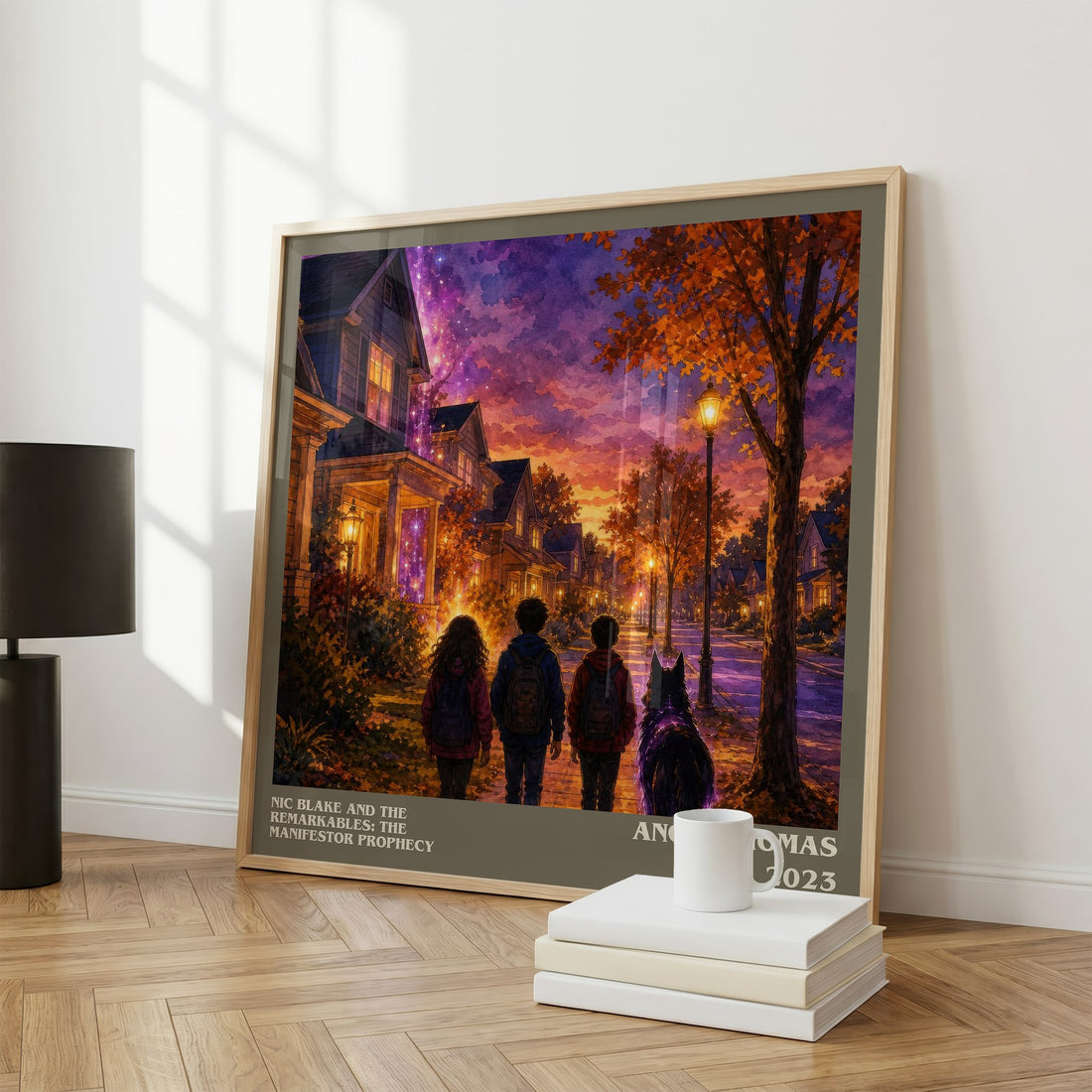 Nic Blake And The Remarkables: The Manifestor Prophecy literary art print colour and style options – Angie Thomas book art
