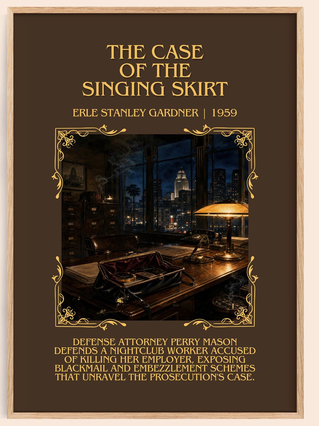 Case Of The Singing Skirt Minimalist Book Poster by E. Gardner – book poster