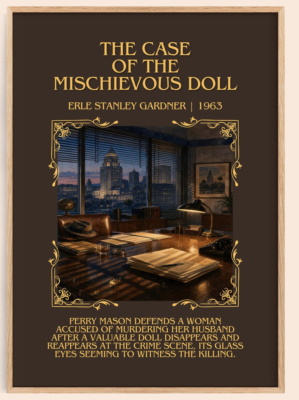 Case Of The Mischievous Doll Minimalist Book Poster by E. Gardner – book poster