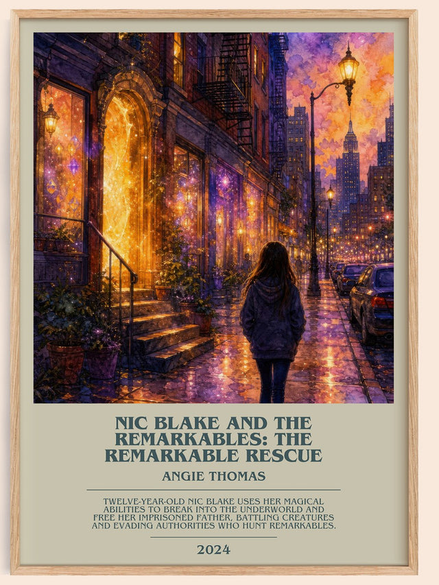 Nic Blake And The Remarkables: The Remarkable Rescue Bookish Wall Art