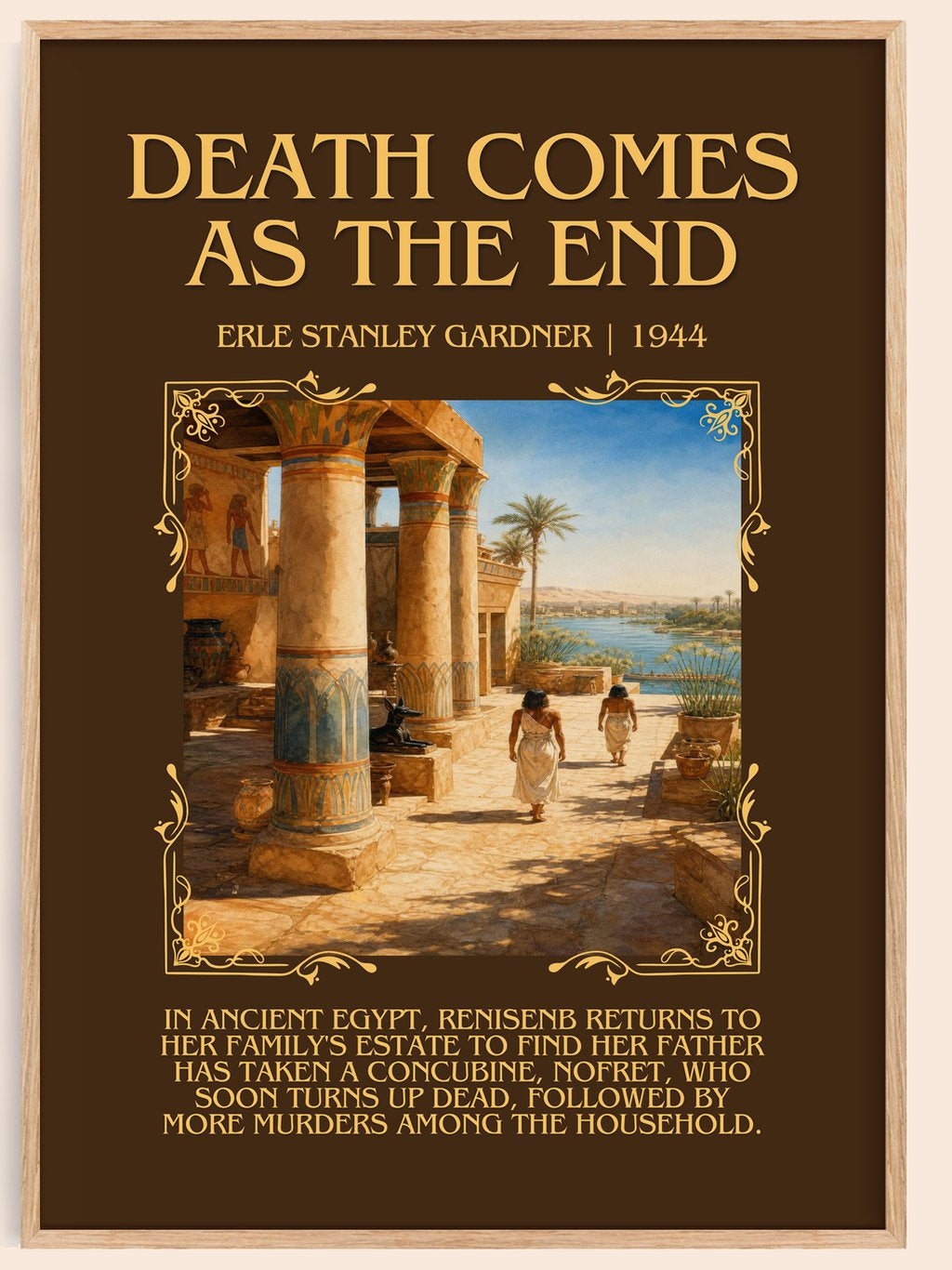 Death Comes As The End Minimalist Book Poster by Erle Stanley Gardner – book poster