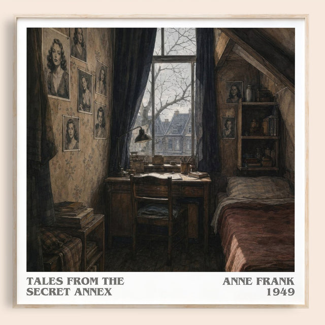 Tales From The Secret Annex Literary Art Print by Anne Frank