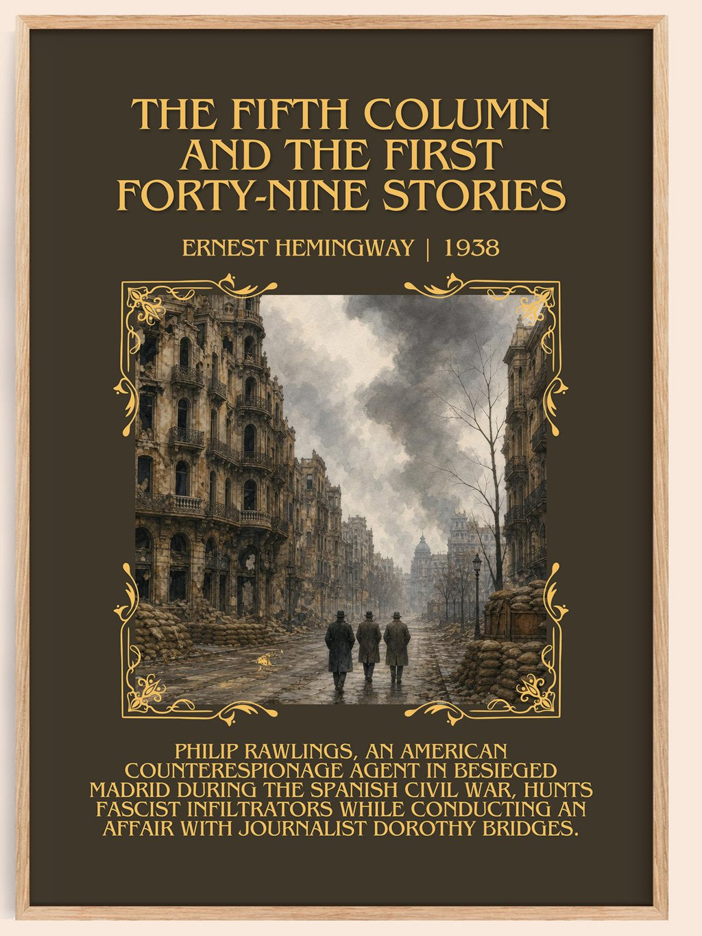 Fifth Column And The First Forty-Nine Stories Minimalist Book Poster – book poster