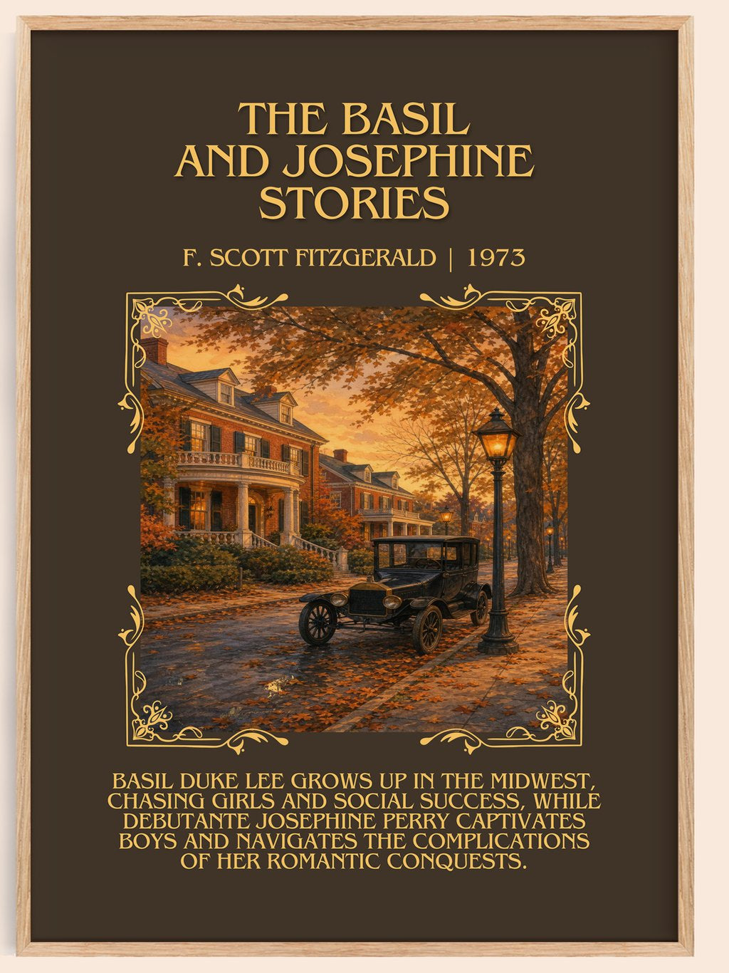 Basil And Josephine Stories Minimalist Book Poster by F. Fitzgerald – book poster