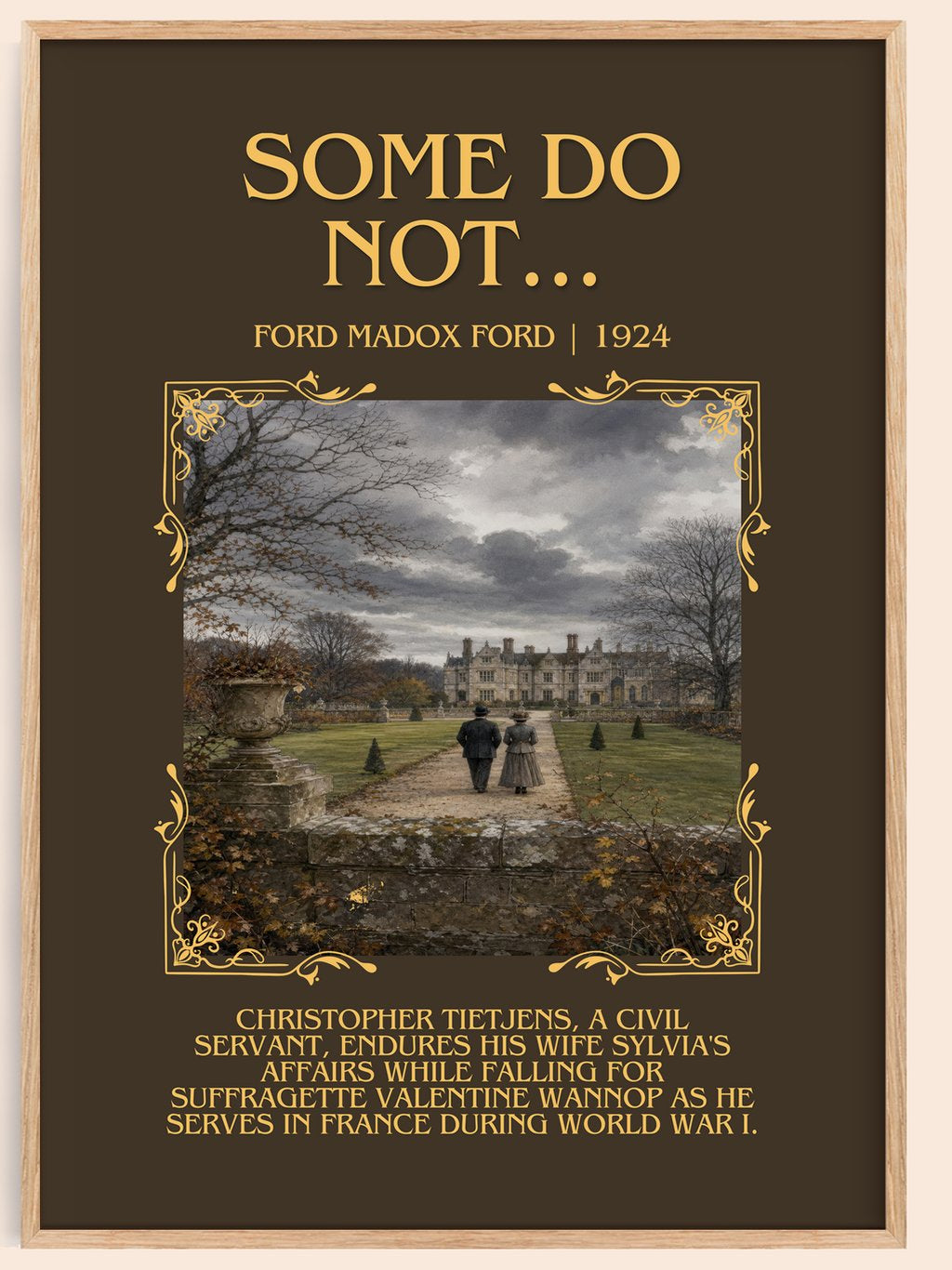 Some Do Not... Minimalist Book Poster by Ford Madox Ford – book poster
