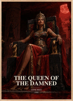 The Queen Of The Damned Book Watercolour Illustration by Anne Rice