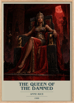 The Queen Of The Damned Book Cover Poster by Anne Rice