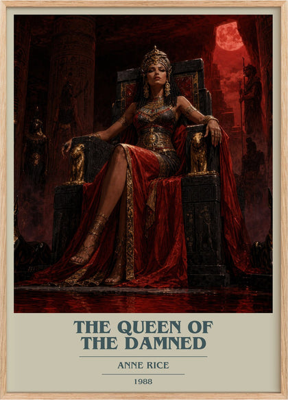 The Queen Of The Damned Book Cover Poster by Anne Rice