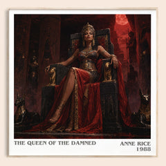 The Queen Of The Damned Literary Art Print by Anne Rice