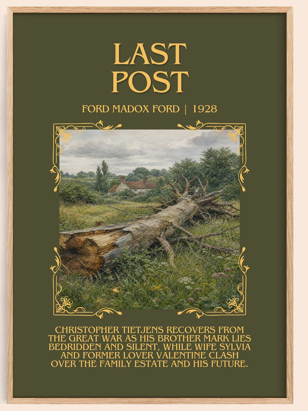 Last Post Minimalist Book Poster by Ford Madox Ford – book poster