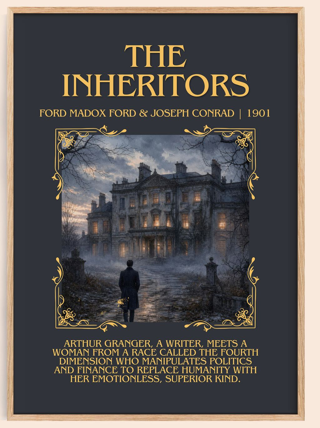 Inheritors Minimalist Book Poster by Ford Madox Ford & Joseph Conrad – book poster