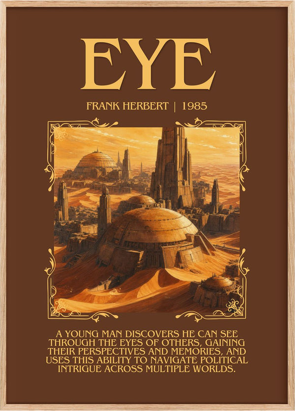 Eye Minimalist Book Poster by Frank Herbert