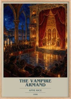 The Vampire Armand Book Cover Poster by Anne Rice