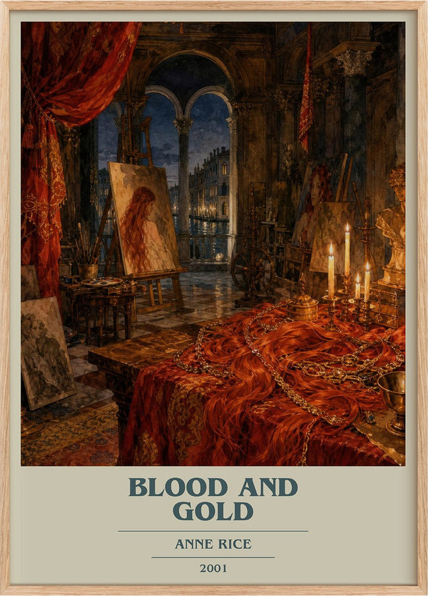 Blood And Gold Book Cover Poster by Anne Rice