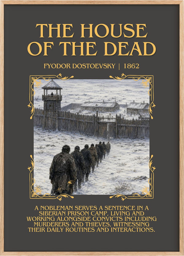 The House Of The Dead Minimalist Book Poster by Fyodor Dostoevsky