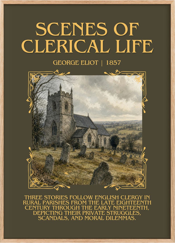 Scenes Of Clerical Life Minimalist Book Poster by George Eliot