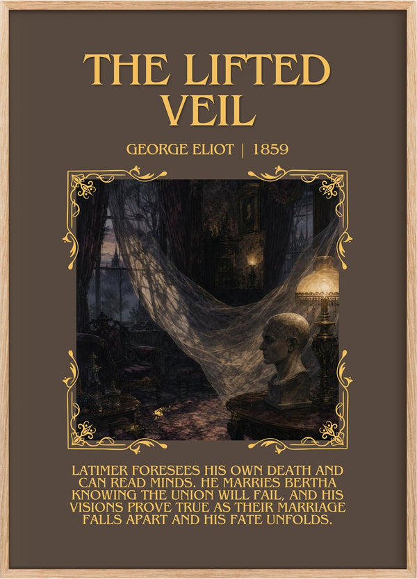 The Lifted Veil Minimalist Book Poster by George Eliot