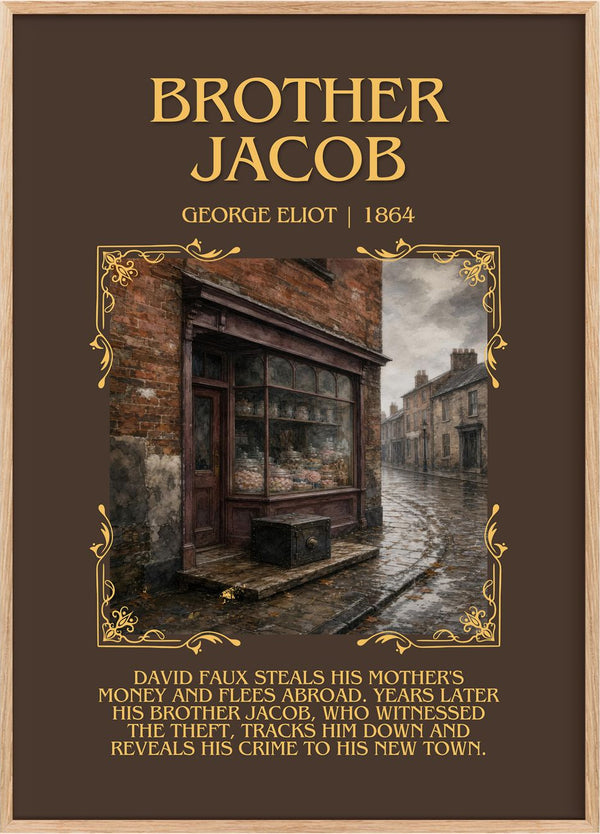 Brother Jacob Minimalist Book Poster by George Eliot