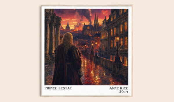 Prince Lestat literary book poster by Anne Rice – framed literary art print