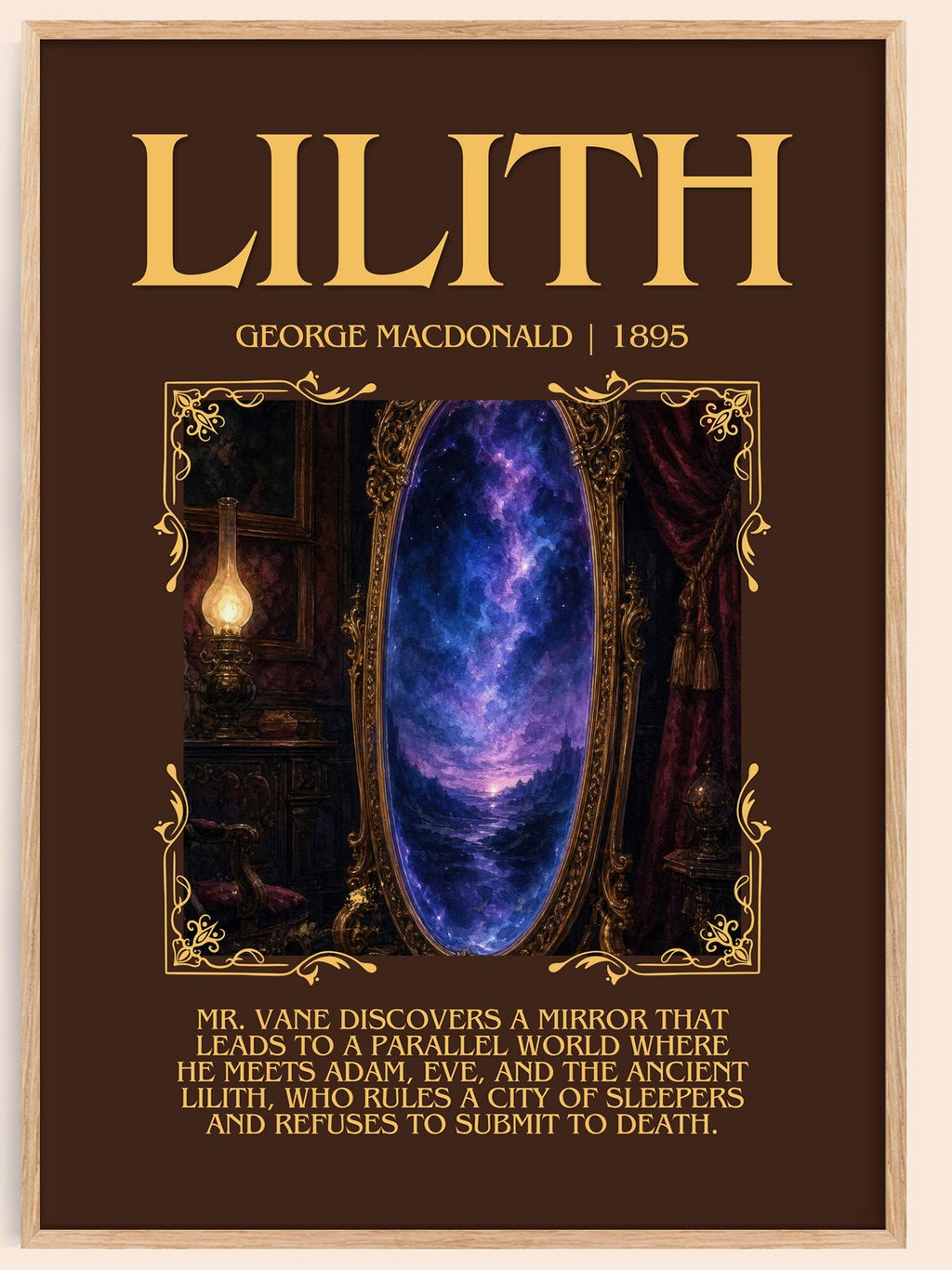Lilith Minimalist Book Poster by George Macdonald – book poster