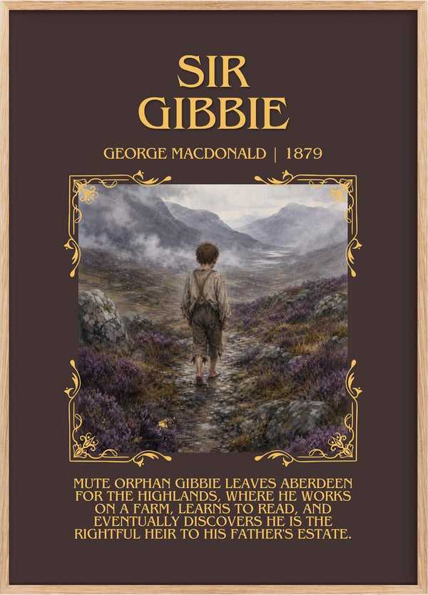 Sir Gibbie Minimalist Book Poster by George Macdonald