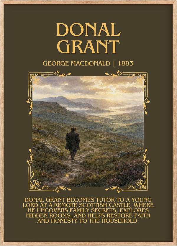 Donal Grant Minimalist Book Poster by George Macdonald