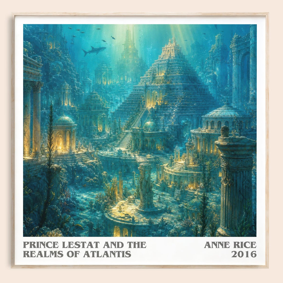 Prince Lestat And The Realms Of Atlantis literary book poster by Anne Rice – framed literary art print