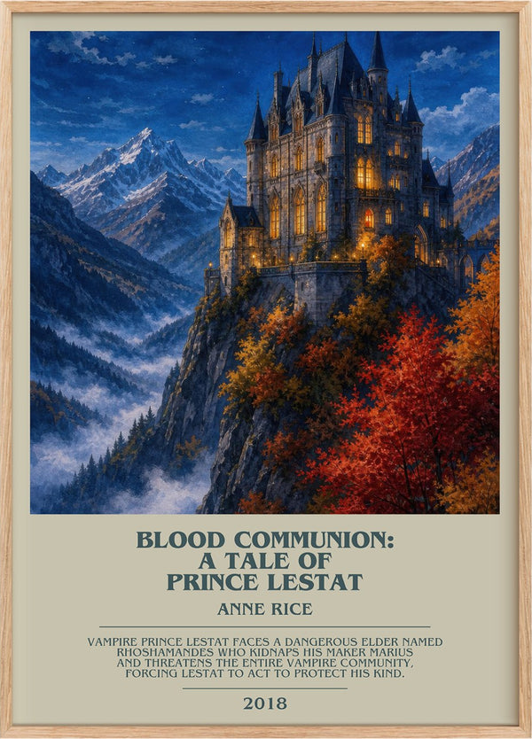 Blood Communion: A Tale Of Prince Lestat Bookish Wall Art by Anne Rice